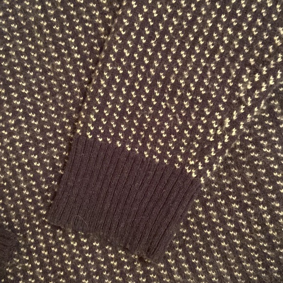 Jcrew 1/4 zip wool houndstooth sweater size Large - Picture 6 of 7